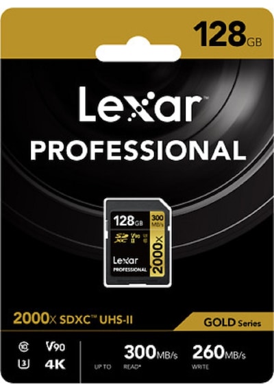 Lexar SDXC 128 GB UHS-II 2000X V90 U3 C10 4K Hafıza Kartı