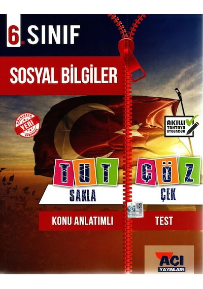 Berenkitap-Açı Yayınları 6. Sınıf Sosyal Bilgiler Tut Sakla Çek Çöz