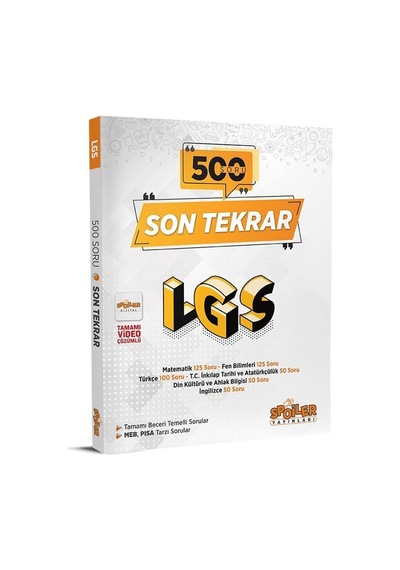 8. Sınıf Lgs Son Tekrar 500 Soru