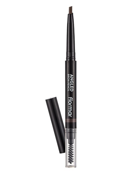 Angled Brow Fırça Başlıklı & Asansörlü Ucu Açılı Kaş Kalemi Çok Renkli 49842052