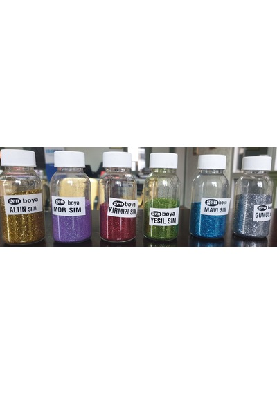 Gen Boya Toz Sim 75 Gram Tüplerde 6 Renk Seçeneği Yeşil Renk 75 Gram