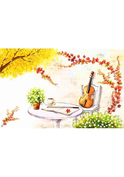 Gitar - Müzik Desenli Duvar Kağıdı