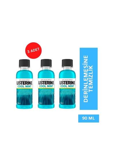 Tr Cool Mint Ağız Bakım Suyu, 90 Ml, 3 Adet