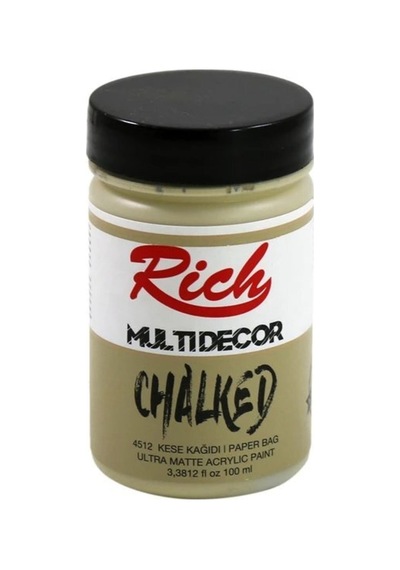 Chalked Akrilik Boya 100 Cc 4512 Kesekağıdı Çok Renkli