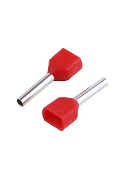 Cat Te1008-1 ,2x1mm²/kırmızı 100-adet Kablo Yüksük