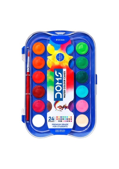 Sulu Boya 24 Renk 23mm Çap 7428 Renkli