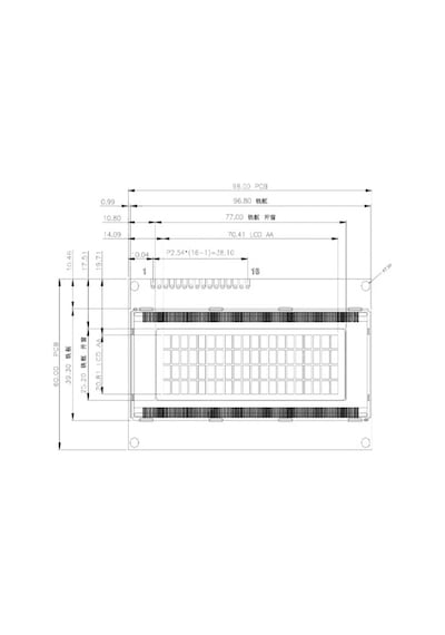 2004a Lcd Display Mavi 4x20 Karakter Lcd Ekran