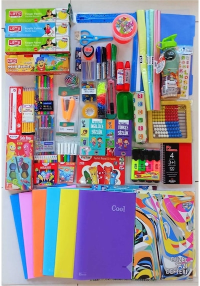 Okula Dönüş Kırtasiye 55 Parça Set-ful Set