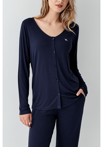 Arnetta Kadın Lacivert Pijama Takımı Ar3460-s-v1 Lacivert