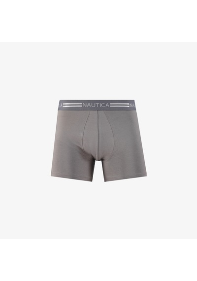 Nautica Erkek Gri Standart Fit 3'lü Boxer Düz X55006t Gri
