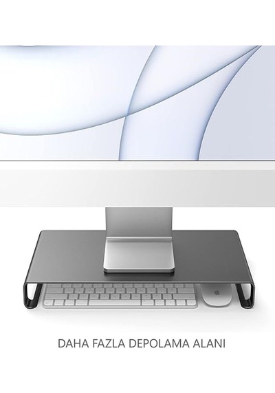 Çok Amaçlı Monitör Laptop Notebook Standı Uzay Gri