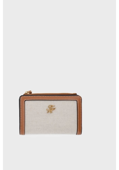 Tommy Hilfiger Kanvas Katlanır Cüzdan Kadın Cüzdan Aw0aw18706 Gb8 Bej