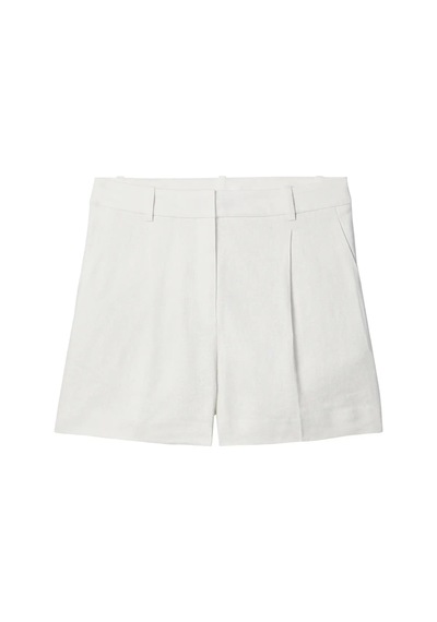 Calvin Klein Lınen Short - Entry, 67u, 4 Beyaz Kadın Şort