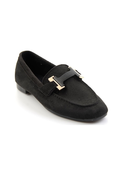 Bambi Siyah Kadın Loafer Ayakkabı K01688012272 Siyah