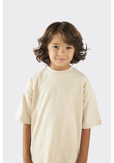 Unisex Çocuk Kısa Kollu Bej Tişört Çok Renkli 9931BK05001