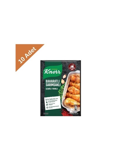 Knorr Baharatlı Sarımsaklı Fırında Tavuk Çeşnisi 34 G X 10 Adet