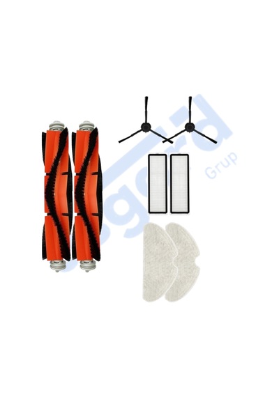 Dreame F9 Pro Uyumlu 2 Ana Fırça 2 Yan Fırça 2 Filtre 2 Mop Pkt-iasgf0000275