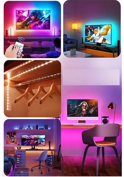 5mt Şerit Animasyonlu Tak Çalıştır Kumandalı Trafolu Rgb