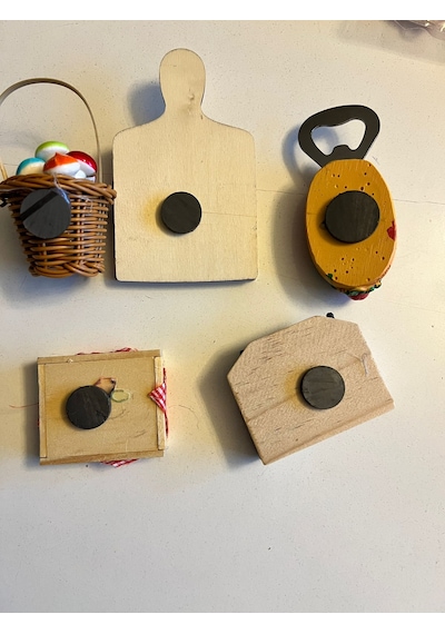 5 Adet Birden Magnetli Mini Buz Dolabı Süsü Ve Oyuncak