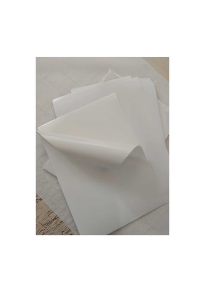 Adcoat Kağıt Kaliteli Lazer Yazıcılar İçin Yapışkanlı Etiket/sticker Parlak Kuşe A4 Ebat 50 Adet 124-Pembe