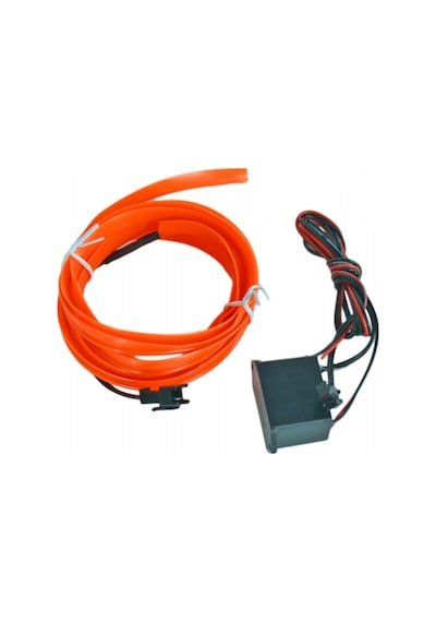 Carub 12v İp Neon Araç İçi Torpido Ledi Şerit Led Kablo Turuncu 2 Metre Br4327559 1 Adet