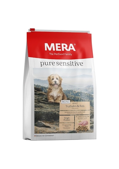 Mera Pure Sensitive Mini Adult Hindili Küçük Irk Köpek Maması 4 KG
