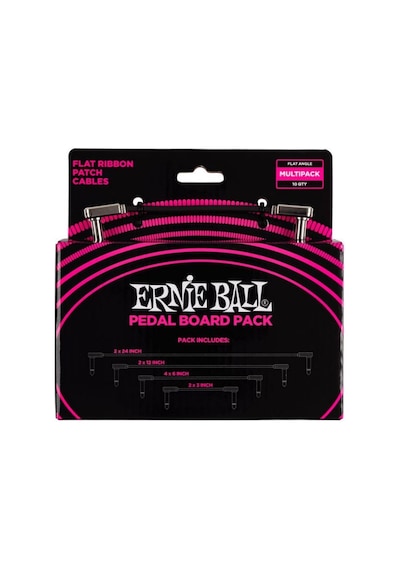 Ernıe Ball P06224 - Flat Ribbon Patch Kablosu Pedalboard Çoklu P