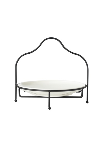 Mudo Home Gurme Standlı Sunum 22cm - Siyah Çok Renkli