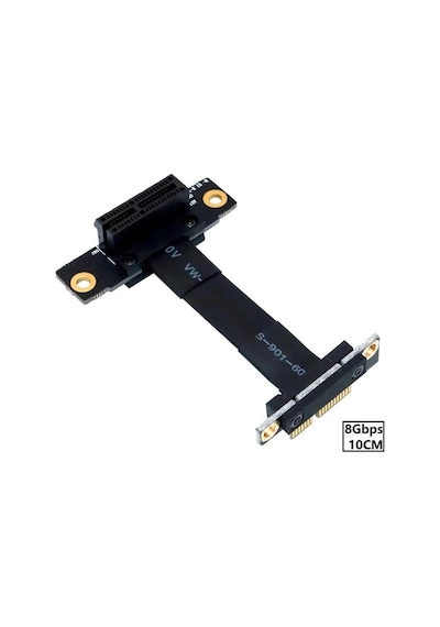5086 Pcı-e Express 1x Dişi Erkek Riser Yükseltici Uzatma Kablosu 10cm