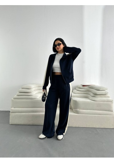 Fonna Fashion Tk-3037 Bayan Eşofman Takım Lacivert