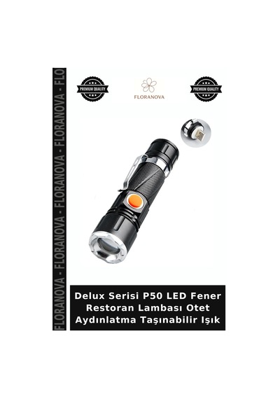 Delux Serisi P50 Led Fener Restoran Lambası Otet Aydınlatma Taşınabilir Işık