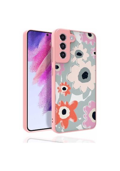 Galaxy S21 Fe Uyumlu Desenli Kamera Korumalı Parlak Nora Kılıf-no5