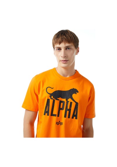 Alpha Industrıes Alpha Industries Alpha Leopard Erkek Turuncu T-shirt