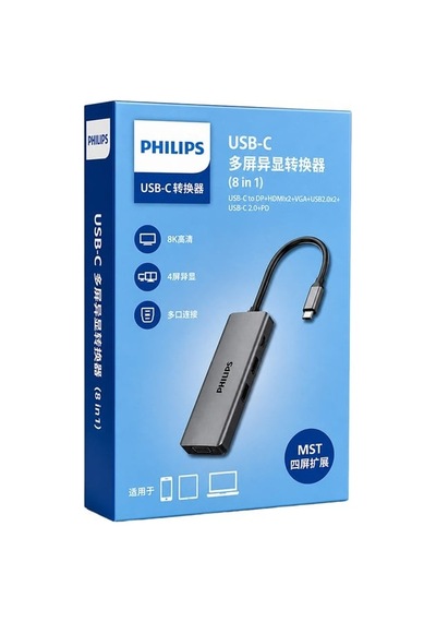Swr1602s/93 Usb-c 8 İ 1 Arada 8k Dp + Dual 4k Hdmı + Vga 100w Pd Ultra Hub İstasyonu