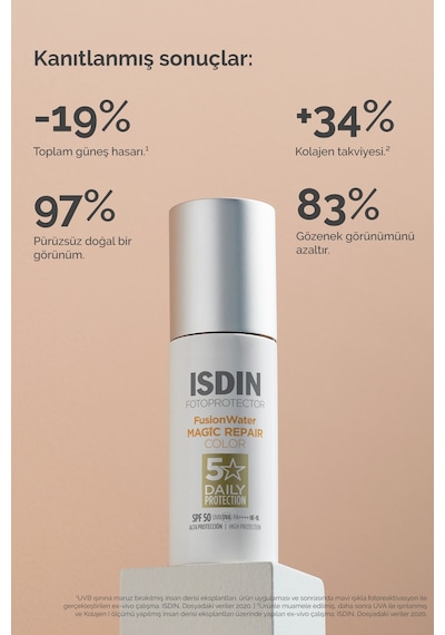 Isdin Fotoprotector Fusion Water Magic Repair Color SPF50 50 ML