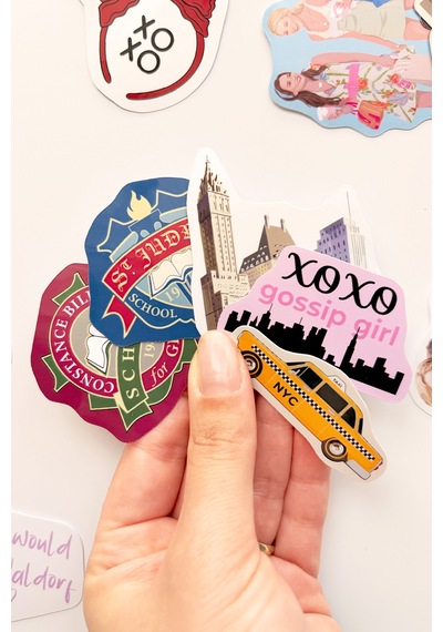 Gossip Girl 28 Adet Sticker Paketi Suya Dayanıklı Laptop Termos Telefon Etiket Seti