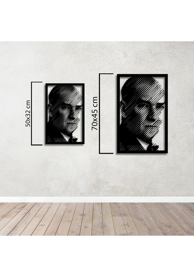 Modern Çizgilerde Bir Devlet Adamı: Atatürk Metal Duvar Dekoru