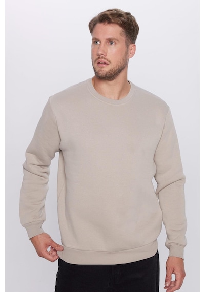 Tudors Unisex Relax Fit Rahat Kesim Pamuklu 3 İplik İçi Polarlı Basic Gri Bisiklet Yaka Sweatshirt-23343 Gri Tudors Unisex Relax Fit Rahat Kesim Pamuklu 3 İplik İçi Polarlı Basic Gri Bisiklet Yaka Sweatshirt-23343 Gri