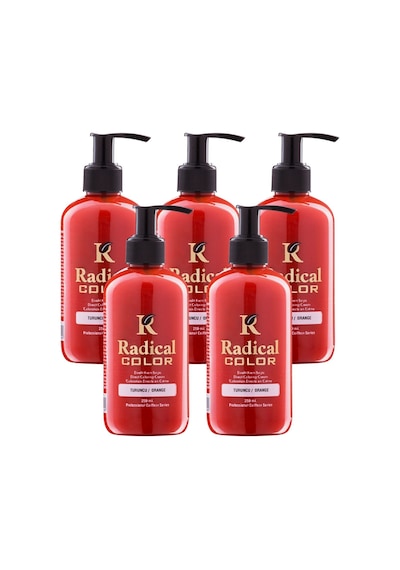 Radical Color New 25/orange Amonyaksız Su Bazlı Saç Boyası 250 Ml 5 Adet Turuncu