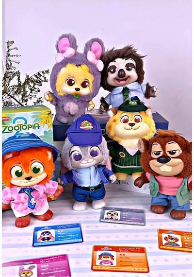 Zootopia 2 Figür Peluş Serisi - Nick Wilde, Judy Hopps Koleksiyon