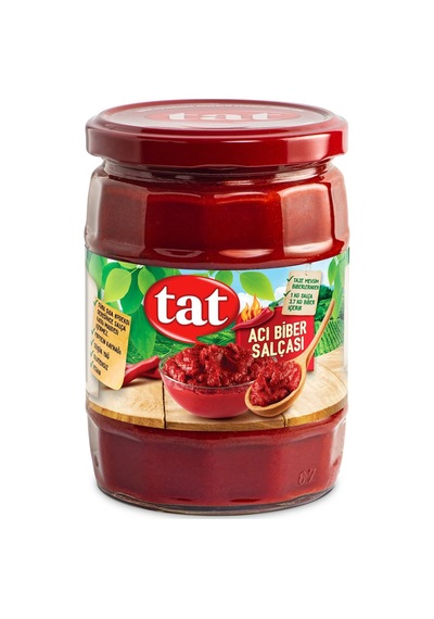 Tat Acı Biber Salçası 550 Gr Cam X 2 Adet