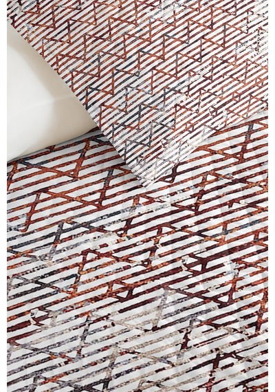 Geometrik Kiremit Genç Odası Tek Kişilik Pike Takımı - Modern Gri 160x220 Cm Kapitone Yatak Örtüsü Kışlık Dere Nüansı