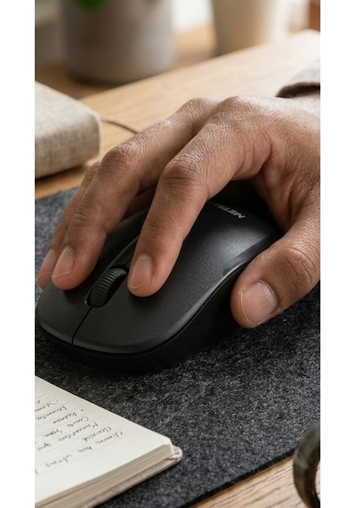 Kablosuz Optik Mouse 2.4ghz Siyah Laptop Bilgisayar Faresi Ev Ofis Uyumlu Tak Çalıştır Mause - Kablosuz Optik Mouse 2.4ghz Siyah Laptop Bilgisayar Faresi Ev Ofis Uyumlu Tak Çalıştır Mause -