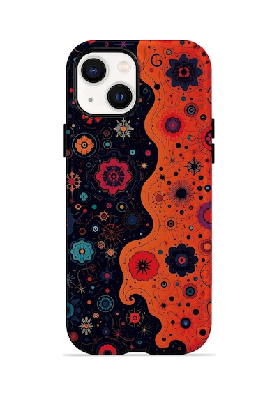 Velvoria Valestra Midnight Bloom Split Apple iPhone Uyumlu 14 Darbe Korumalı Kılıf Valestra Select - Midnight Bloom Split