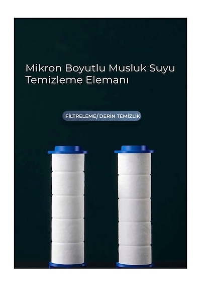 20 Adet Kireç Önleyici Filtre Ve Siyah Su Tasarruflu Kireç Önleyi Siyah