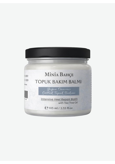 Minia Bahçe Topuk Bakım Balmı, Tea Tree Oil İle Yoğun Onarıcı Çatlak Topuk Kremi, 105 Ml