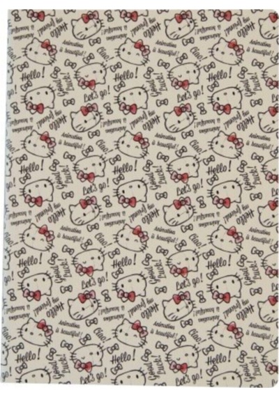 Hello Kitty Plastik Kapak 40 Yaprak Kareli Defter My Note 18,5 X 26