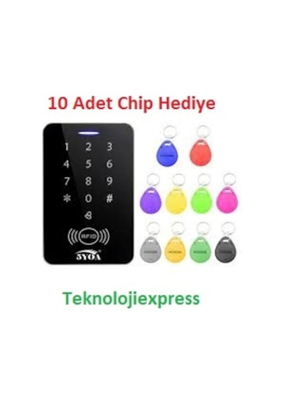 Rfıd Kapı Geçiş Kontrol Apartman Şifre Elektronik 12V