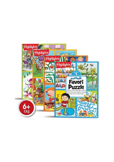 Highlights Puzzlemania Favori Puzzle 4'lü Set Dikkat Atölyesi