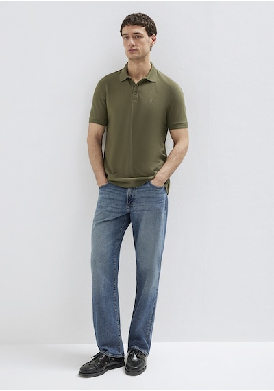 Mavi - Yeşil Polo Tişört 064946-71543 Yeşil
